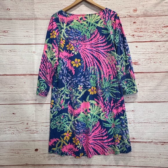 Lilly Pulitzer Erin Dress in Indigo All A Glow Sz XL - Picture 13 of 13